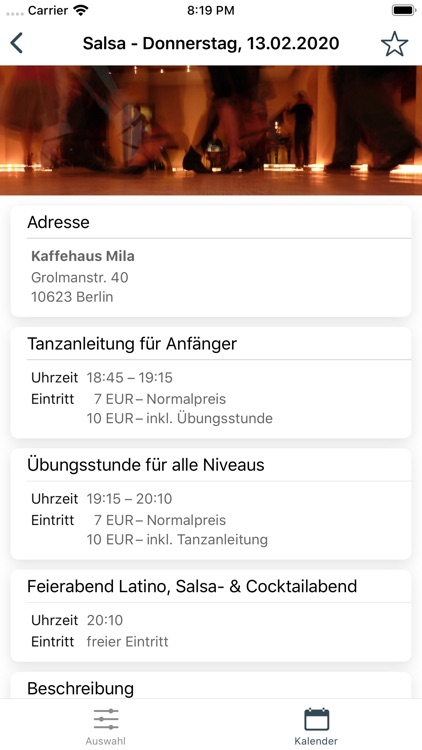 Tanzkalender - Dance Guide