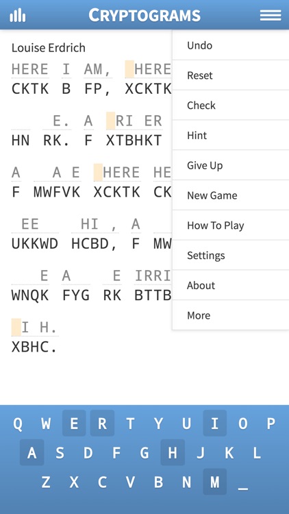 Cryptogram · Cryptoquote Game