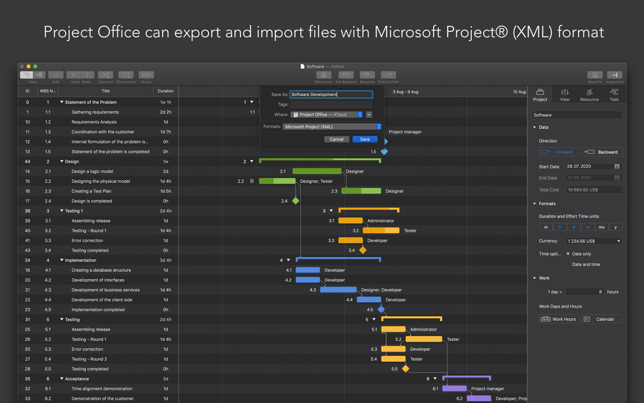 Project Office 10.7 Mac 破解版 办公项目管理工具
