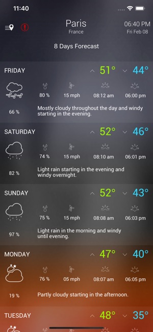 Wther - Weather Forecast(圖4)-速報App