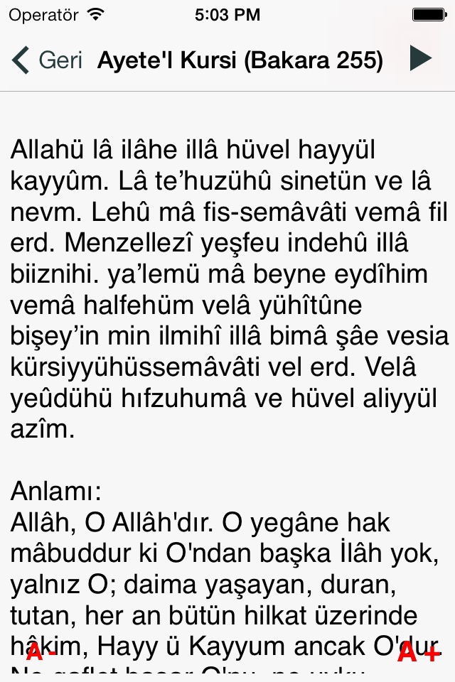 Namaz Sure ve Duaları screenshot 2