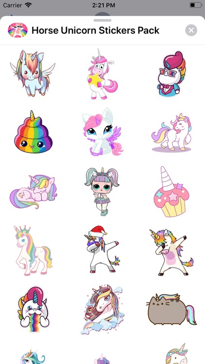 Horse Unicorn Stickers Pack