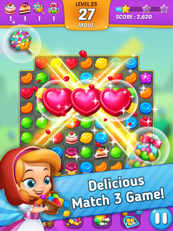 Lollipop: Sweet Taste Match3 на iPad