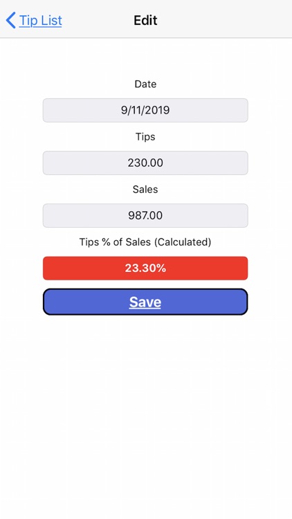 Waiter's Tip Tracker screenshot-4