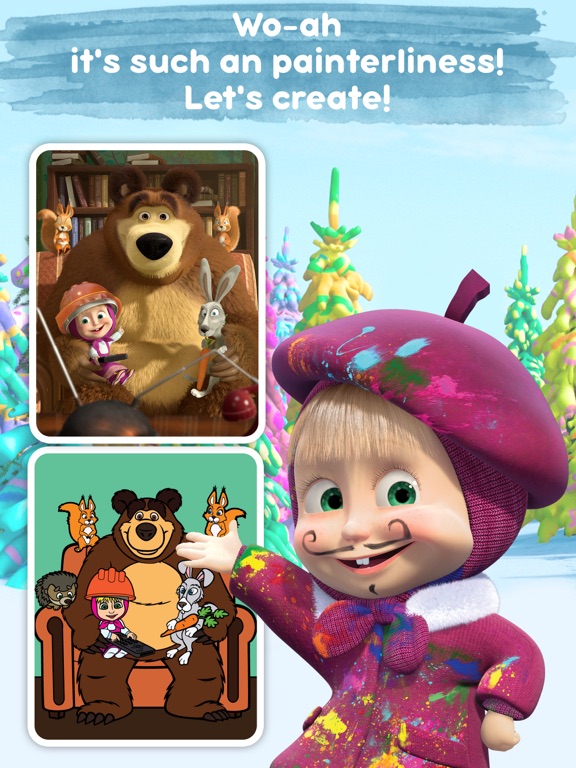 Masha and the Bear: Art Games screenshot 2