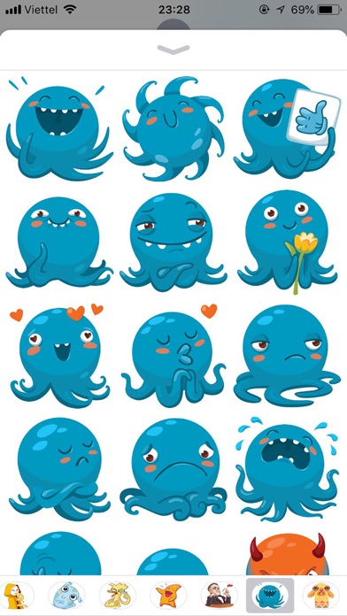 How to cancel & delete Octopus Cute Funny Stickers from iphone & ipad 1