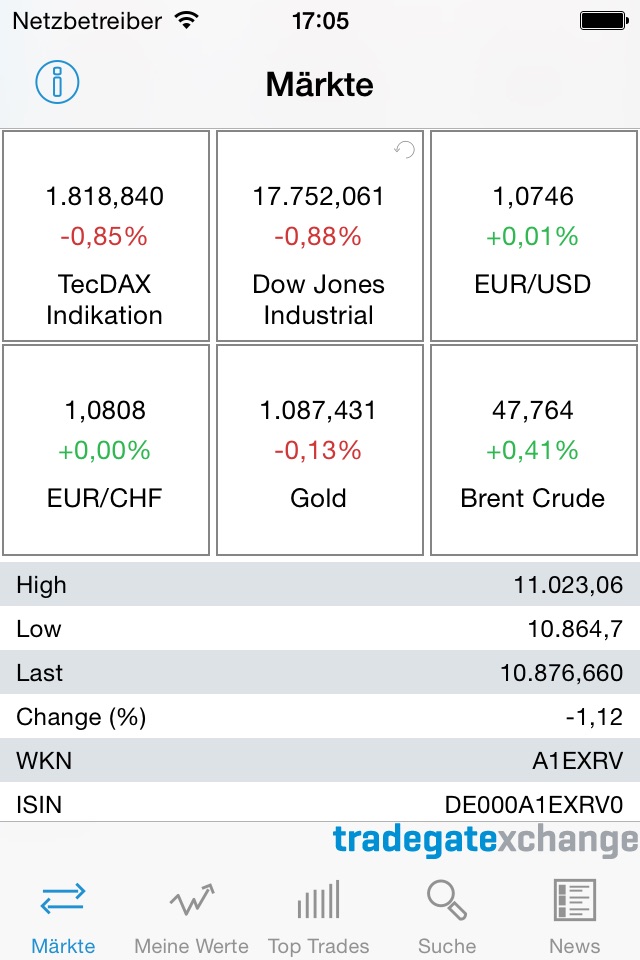 Börse screenshot 2
