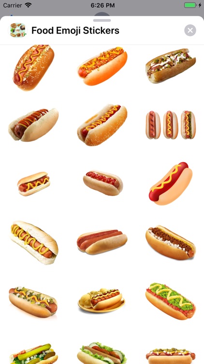 Food Emoji Stickers