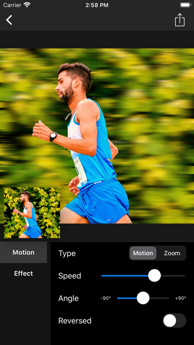 Motion Blur - Panning Photo screenshot 4