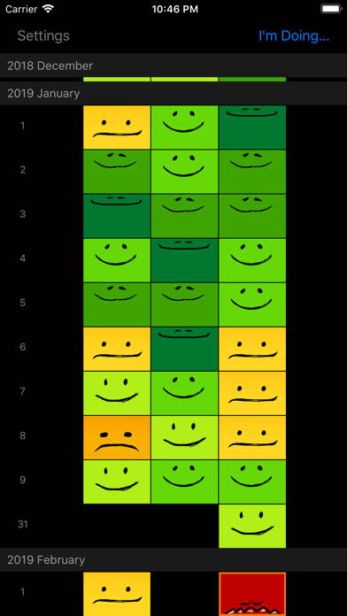 Doing: The Mood & Pain Tracker screenshot 2