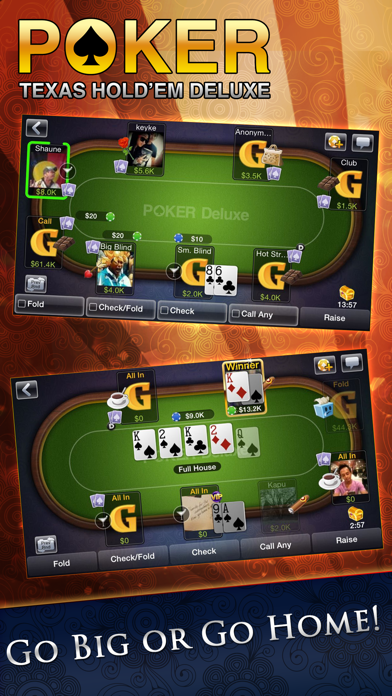 Texas HoldEm Poker Deluxe - iPhone app - AppWereld