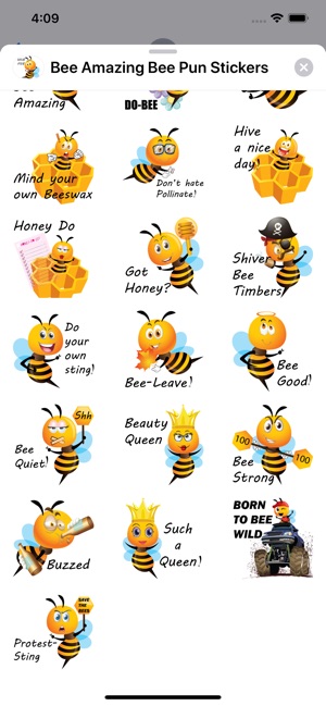 Bee Amazing Bee Pun Stickers(圖5)-速報App