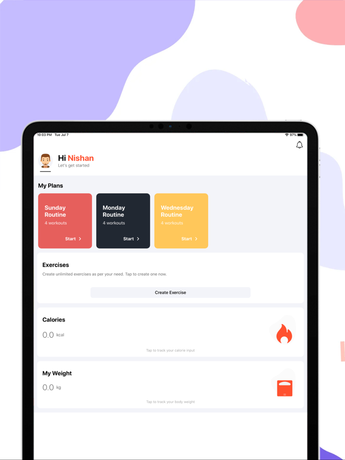 Gym Diary Workout Tracker Log