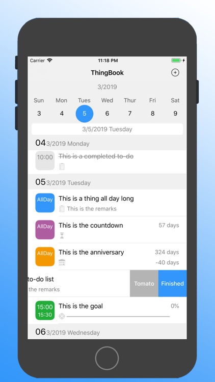 Thing Book -Calendar todo list