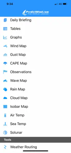 Screenshot 2 PredictWind— Pronóstico Marino iphone