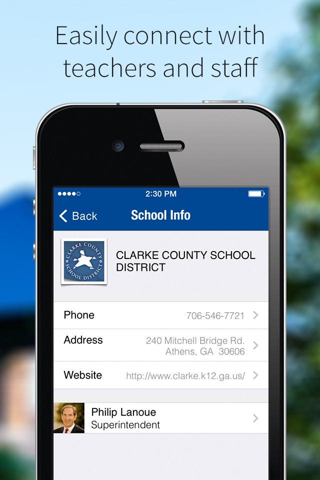 Clarke County School District screenshot 2