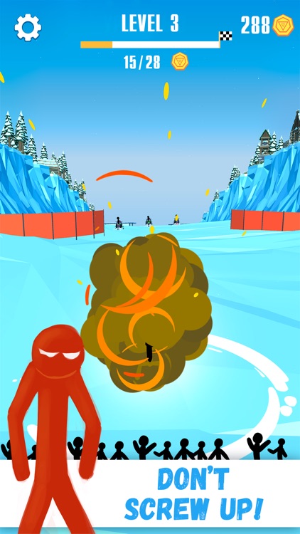 Snowmobile Stickman: Flip Race screenshot-3