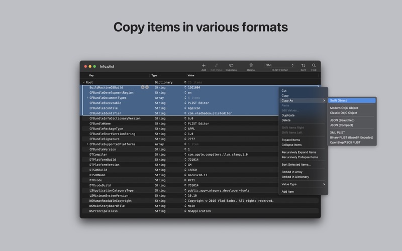 download plist editor mac free