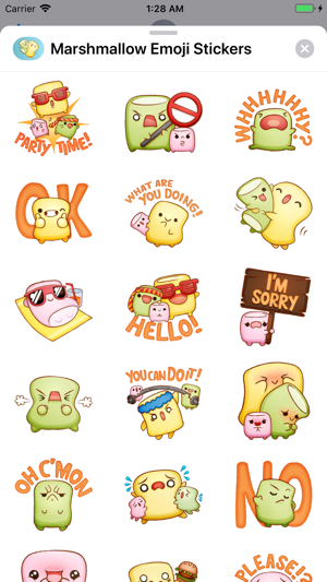 Marshmallow Emoji Stickers(圖1)-速報App