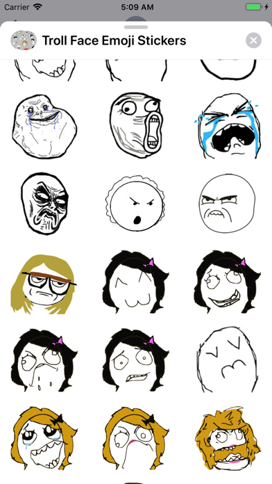 Troll Face Emoji Stickers screenshot 3