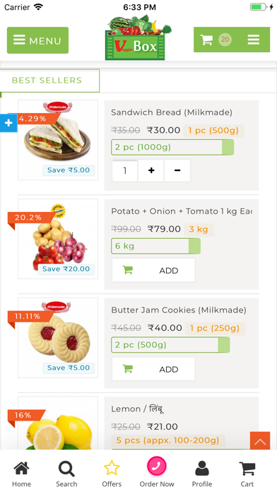 Veggie Box - Order Online screenshot 2