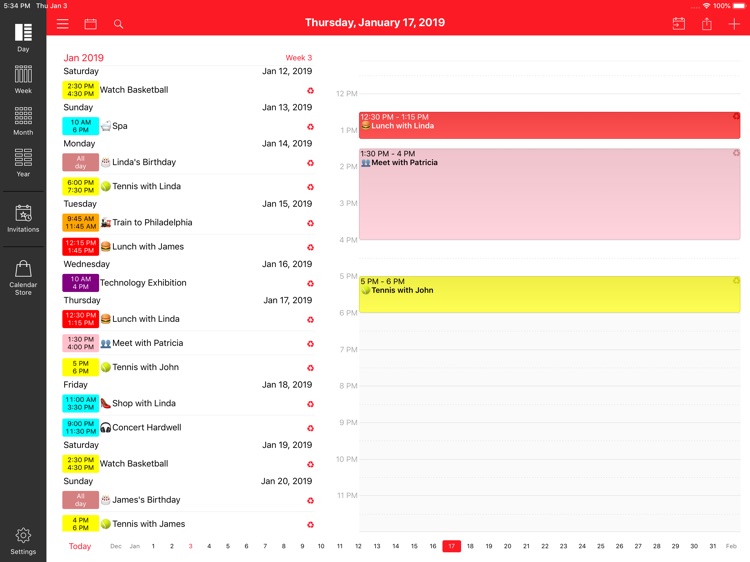 WeekCal iPad - Fully Unlocked screenshot-4