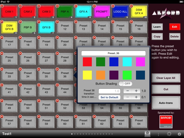 Alford Preset Remote