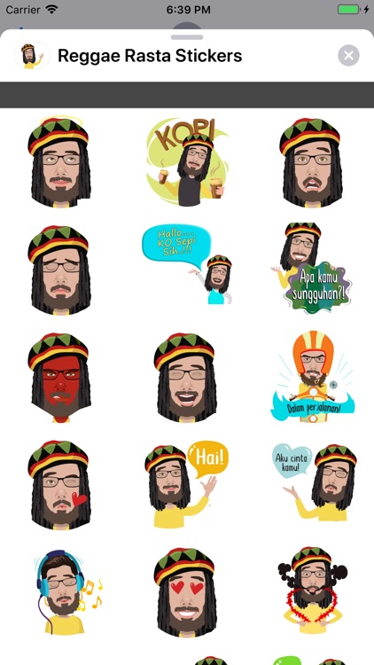 Reggae Rasta Stickers