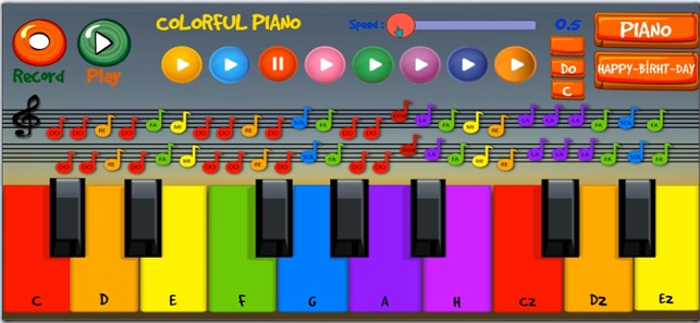 Colorful iPiano