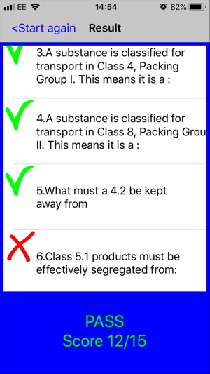 ADR Quiz Dangerous Goods(圖6)-速報App