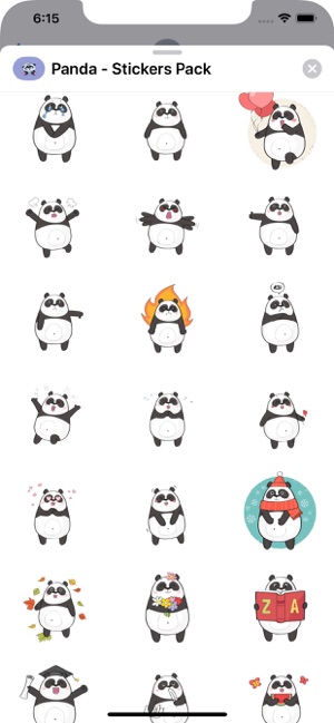 Panda - Stickers Pack(圖5)-速報App