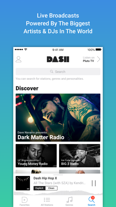 Dash Radio - Commercial Free Music screenshot