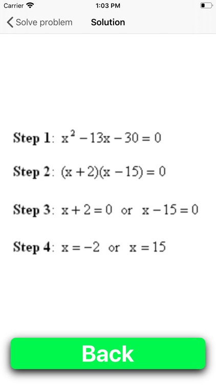 Quadratic Equation app screenshot-3