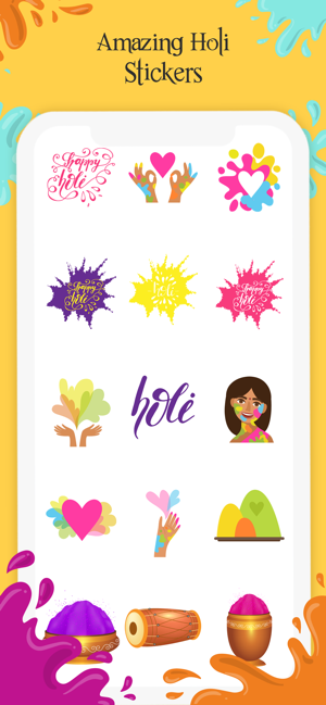 Holi Stickers - Dhuleti Emojis(圖3)-速報App