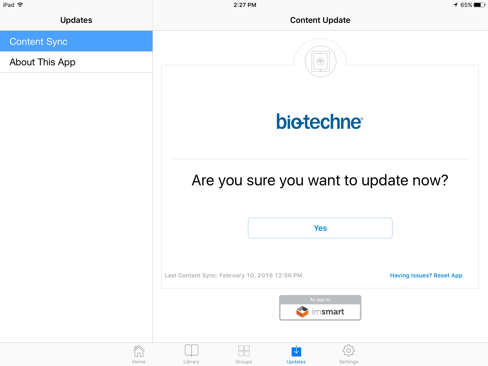 Bio-Techne BioSMART screenshot 3