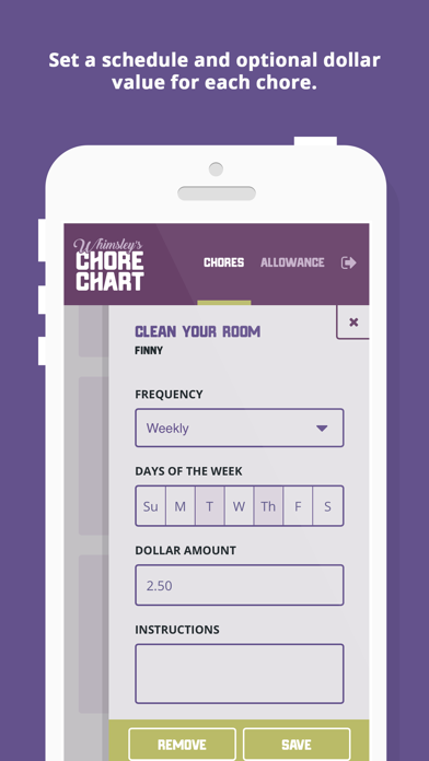 How to cancel & delete Whimsley's Chore Chart from iphone & ipad 3
