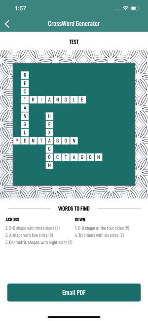 CrossWord Puzzle Generator(圖4)-速報App