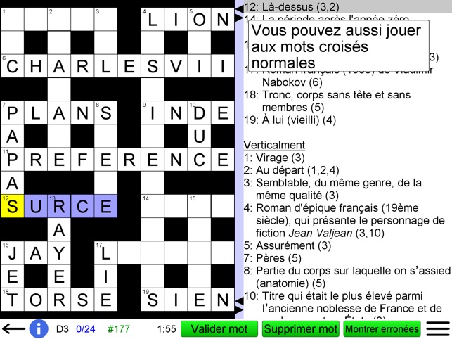 Mots Fleches Dans L App Store