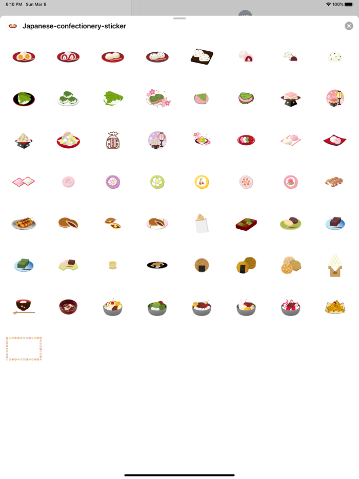 dán bánh kẹo Nhật Bản