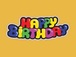 Happy Birthday stickers cards