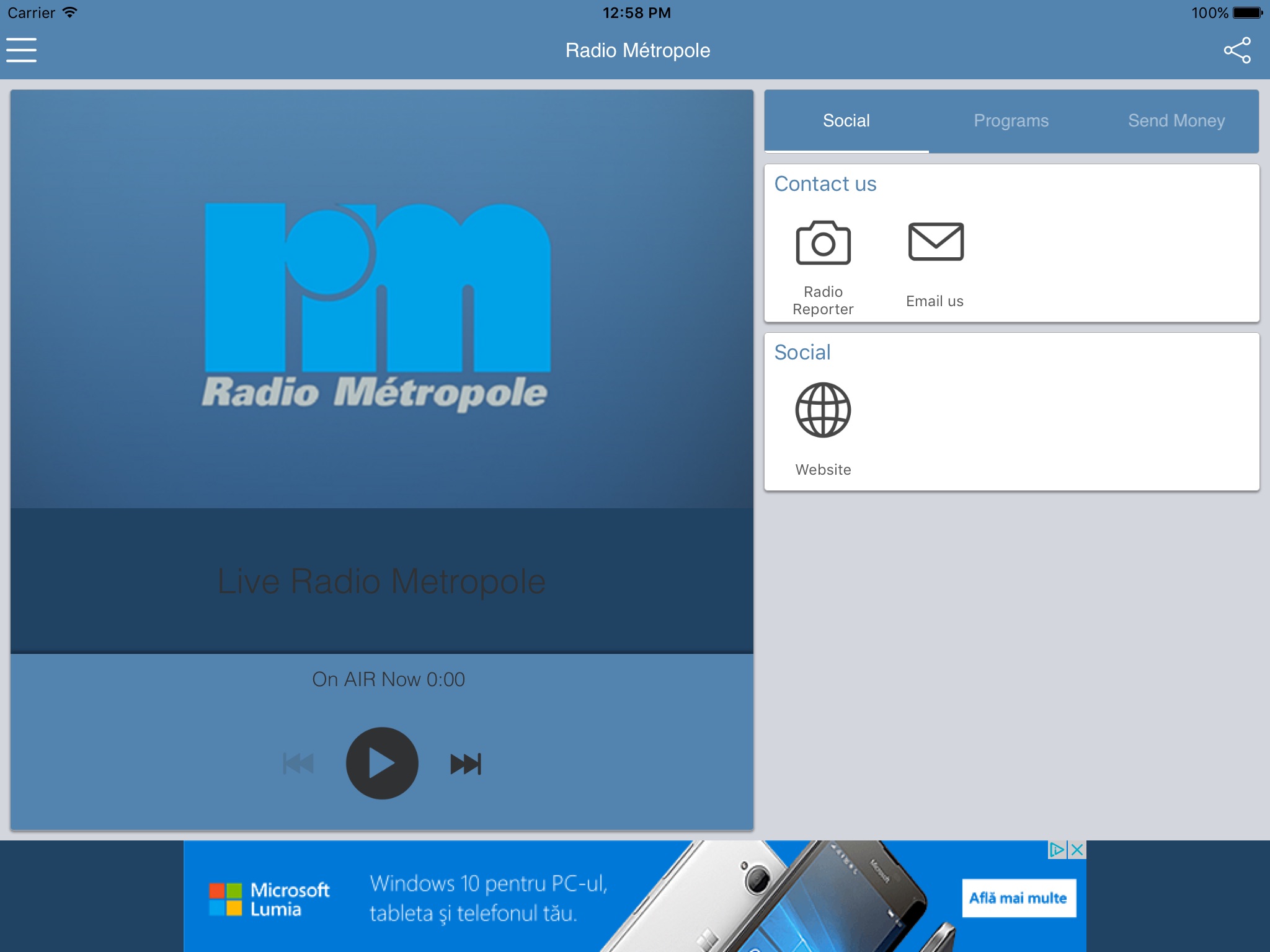 Radio Metropole Haiti screenshot 2