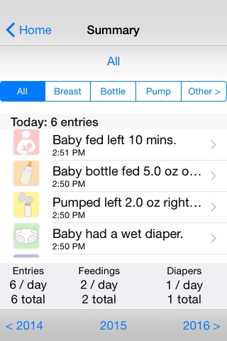 Baby Loggy - newborn care log screenshot 4