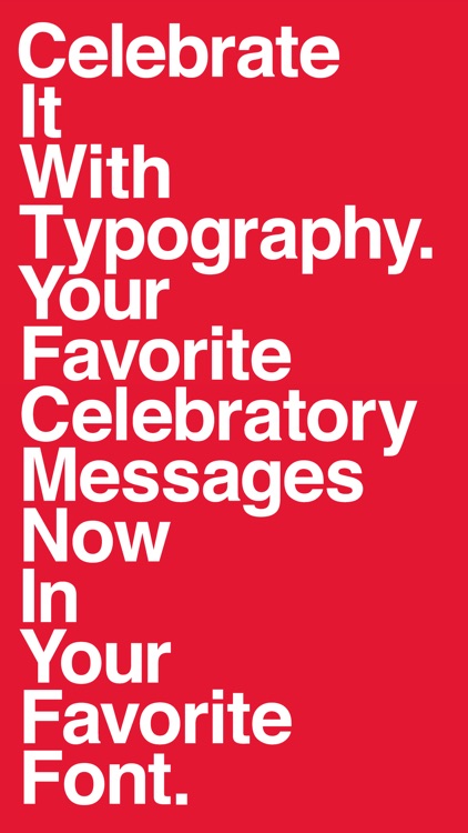 Celebrate It With Typography