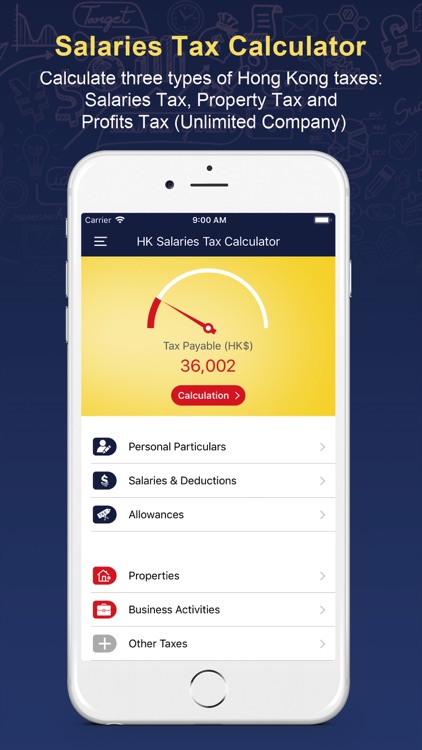 HK Salaries Tax Calculator screenshot-0