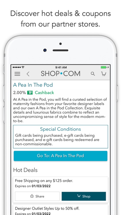 SHOP.COM Mobile -Earn Cashback screenshot-3