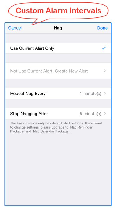How to cancel & delete Nag - Repeating Alerts for Events + Tasks from iphone & ipad 2