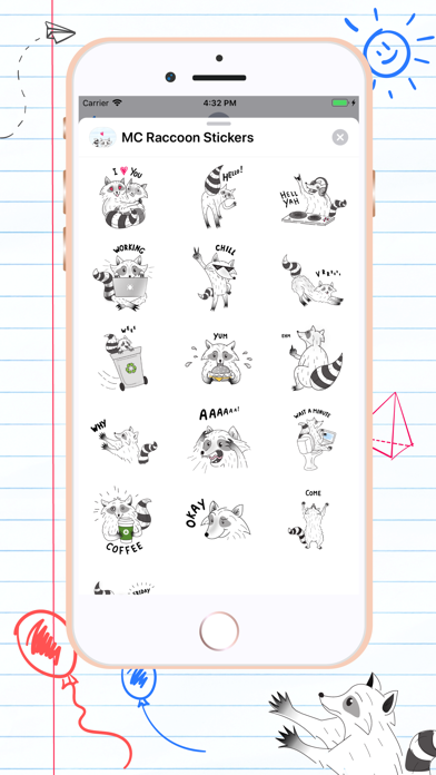 Raccoons day Stickers screenshot 3