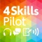 東京書籍発行の英語4技能教材4 Skills Pilotに対応した生徒用音声アプリです。本誌に沿った学習ができる学習モードと、音声だけをまとめて再生できる音声モードがあります。アプリを使用するにはLevelごとにIDとパスワードを入力する必要があります。詳しくは本誌4ページに記載されているQRコードのリンク先をご確認ください。