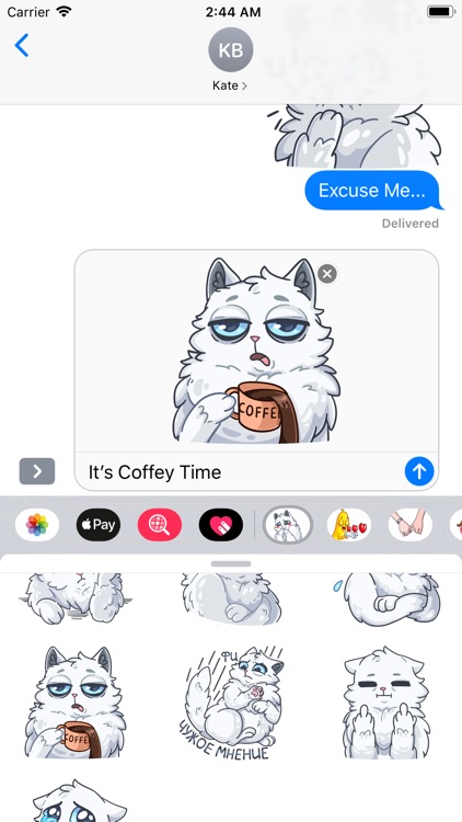 SnowBall Cat Stickers screenshot-3