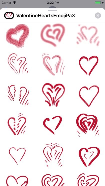 Valentine Hearts Emoji PaX